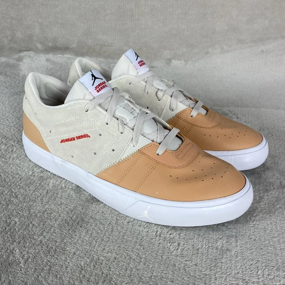Nike Jordan Series ES Shoes Mens Size 13 Tan White Casual Sneakers NEW